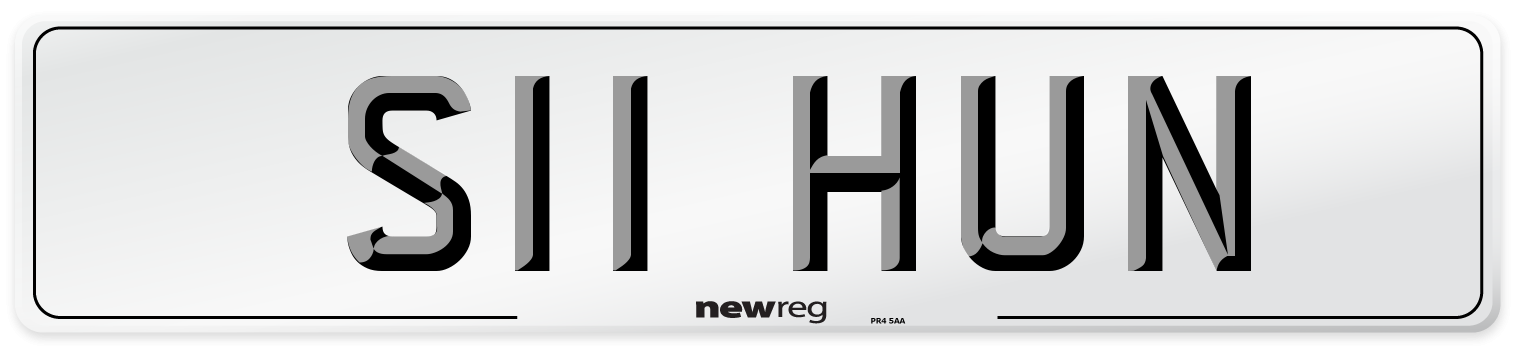 S11 HUN Number Plate from New Reg